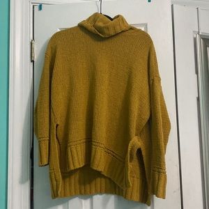 Yellow Aerie Turtleneck Sweater